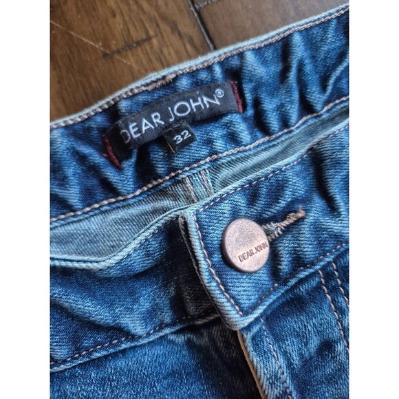 Dear John Blaire Cuffed High Rise Straight Jeans Size 32 - Picture 4 of 7